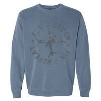 Fly Crash Fix Repeat Funny FPV Drone Pilot Racing Quad Garment-Dyed Sweatshirt