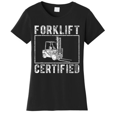 Forklift Certified funny contruction Women's T-Shirt