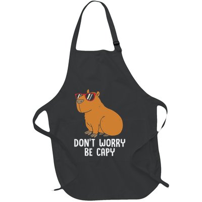 Funny Capybara For Dont Be Worry Be Capy Full-Length Apron With Pockets