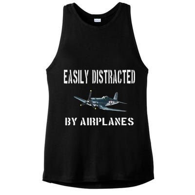 F4u Corsair Ladies PosiCharge Tri-Blend Wicking Tank