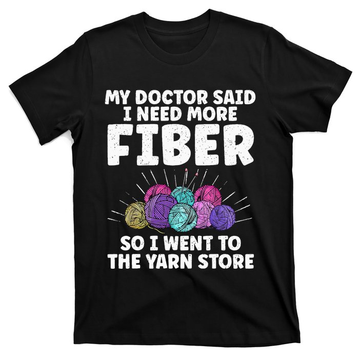 Funny Crocheting For Women Mom Knitting Yarn Crochet Lovers T-Shirt