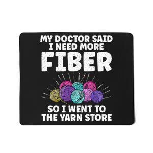 Funny Crocheting For Women Mom Knitting Yarn Crochet Lovers Mousepad