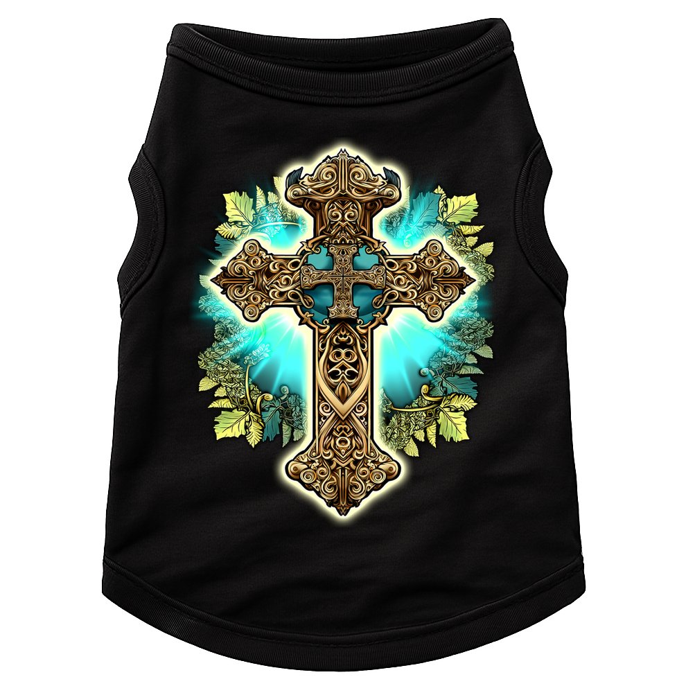 Filigree Cross Doggie Tank