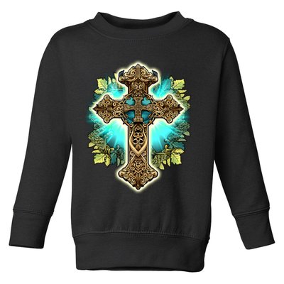 Filigree Cross Toddler Sweatshirt