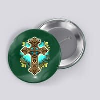 Filigree Cross Button