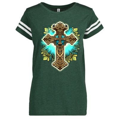 Filigree Cross Enza Ladies Jersey Football T-Shirt