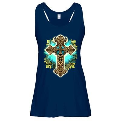 Filigree Cross Ladies Essential Flowy Tank