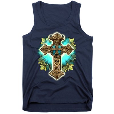 Filigree Cross Tank Top