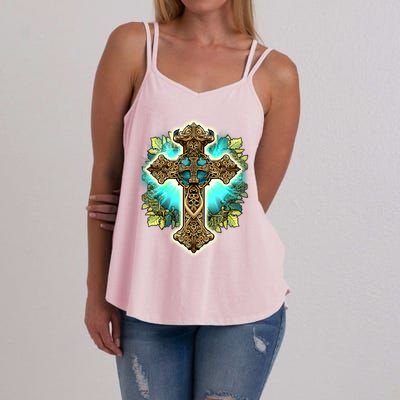 Filigree Cross Women's Strappy Tank