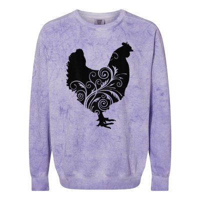 Funny Chicken Farm Animal Poultry Farmer Love Colorblast Crewneck Sweatshirt