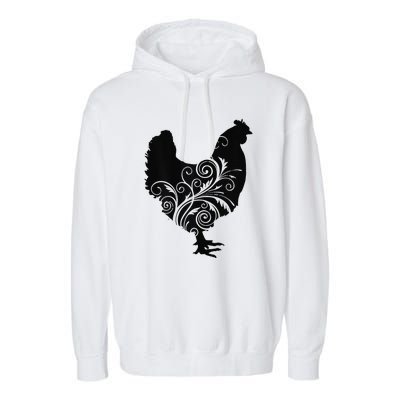 Funny Chicken Farm Animal Poultry Farmer Love Garment-Dyed Fleece Hoodie