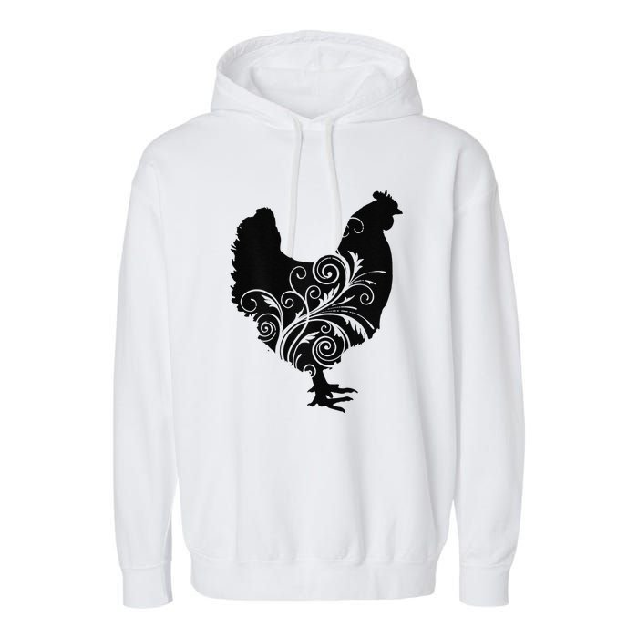 Funny Chicken Farm Animal Poultry Farmer Love Garment-Dyed Fleece Hoodie