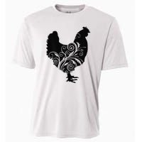 Funny Chicken Farm Animal Poultry Farmer Love Cooling Performance Crew T-Shirt