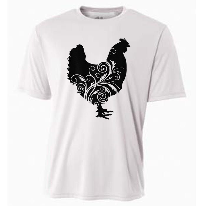 Funny Chicken Farm Animal Poultry Farmer Love Cooling Performance Crew T-Shirt