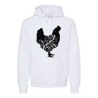 Funny Chicken Farm Animal Poultry Farmer Love Premium Hoodie