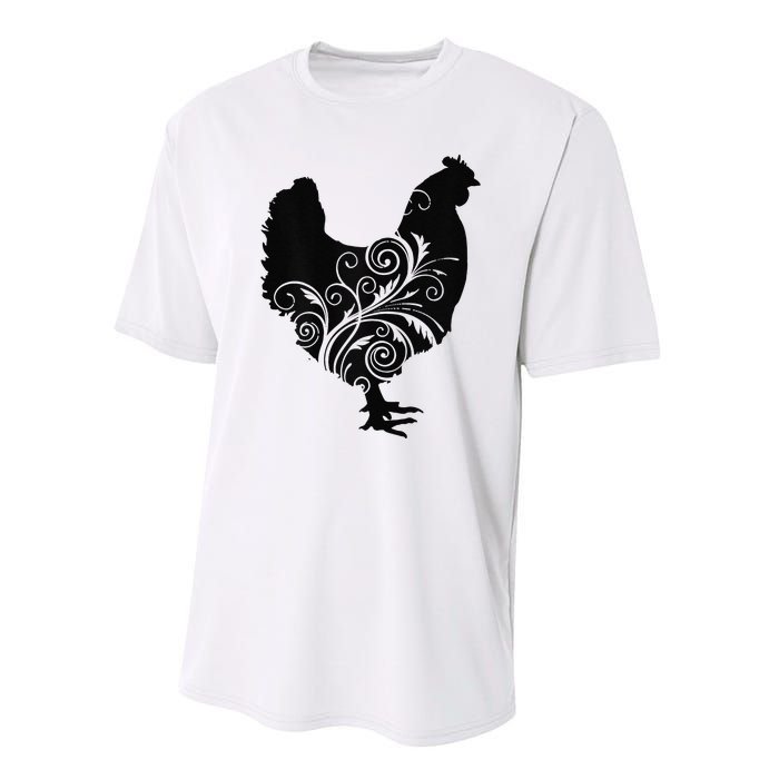 Funny Chicken Farm Animal Poultry Farmer Love Performance Sprint T-Shirt