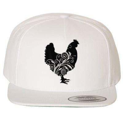 Funny Chicken Farm Animal Poultry Farmer Love Wool Snapback Cap