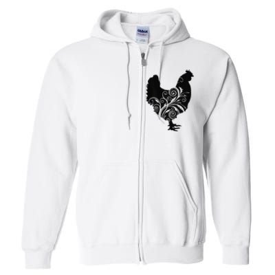 Funny Chicken Farm Animal Poultry Farmer Love Full Zip Hoodie