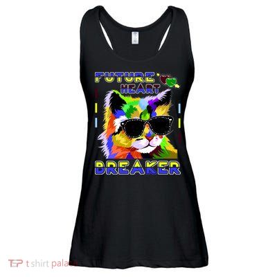 Funny Cat Future Heart Breaker Ladies Essential Flowy Tank
