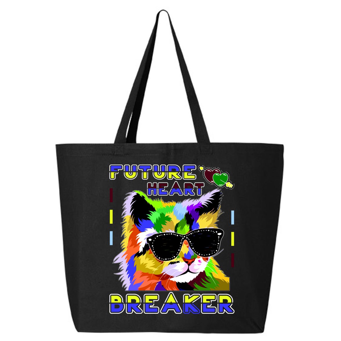 Funny Cat Future Heart Breaker 25L Jumbo Tote