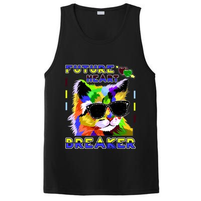 Funny Cat Future Heart Breaker PosiCharge Competitor Tank