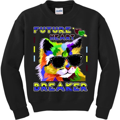 Funny Cat Future Heart Breaker Kids Sweatshirt