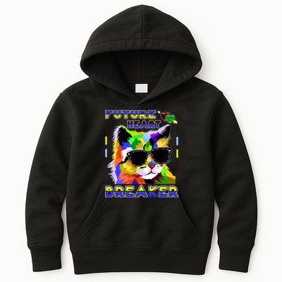 Funny Cat Future Heart Breaker Kids Hoodie
