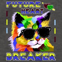 Funny Cat Future Heart Breaker Vector Backpack