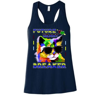 Funny Cat Future Heart Breaker Women's Racerback Tank