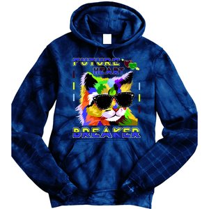 Funny Cat Future Heart Breaker Tie Dye Hoodie