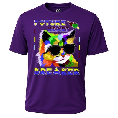 Funny Cat Future Heart Breaker Performance Shirt