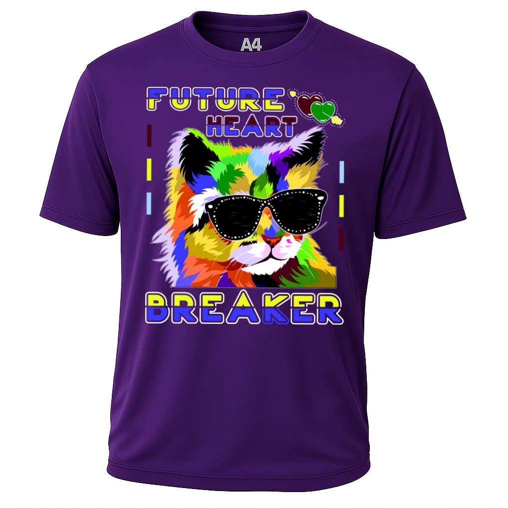 Funny Cat Future Heart Breaker Performance Shirt