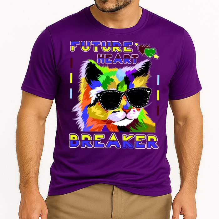 Funny Cat Future Heart Breaker Performance Shirt