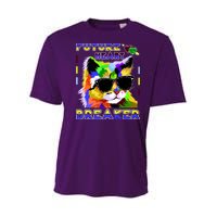 Funny Cat Future Heart Breaker Youth Performance Sprint T-Shirt