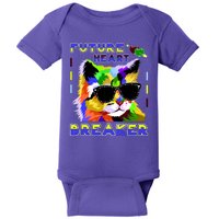 Funny Cat Future Heart Breaker Baby Bodysuit