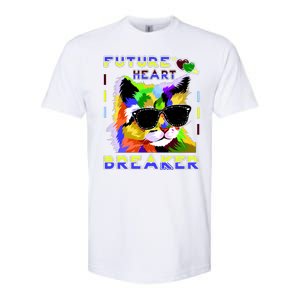 Funny Cat Future Heart Breaker Softstyle® CVC T-Shirt