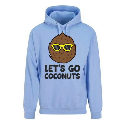 Funny Coconut Fruit Summer Let's Go Coconuts Unisex Surf Hoodie