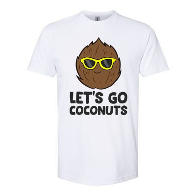 Funny Coconut Fruit Summer Let's Go Coconuts Softstyle CVC T-Shirt