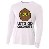 Funny Coconut Fruit Summer Let's Go Coconuts Cooling Performance Long Sleeve Crew