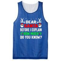 Funny Christmas Family Adults Dear Santa I Can Explain Gift Mesh Reversible Basketball Jersey Tank