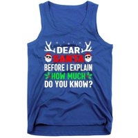 Funny Christmas Family Adults Dear Santa I Can Explain Gift Tank Top