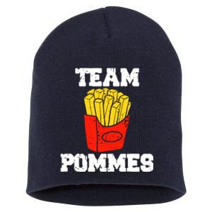 Fries Crew Fries Team Fries Group Short Acrylic Beanie