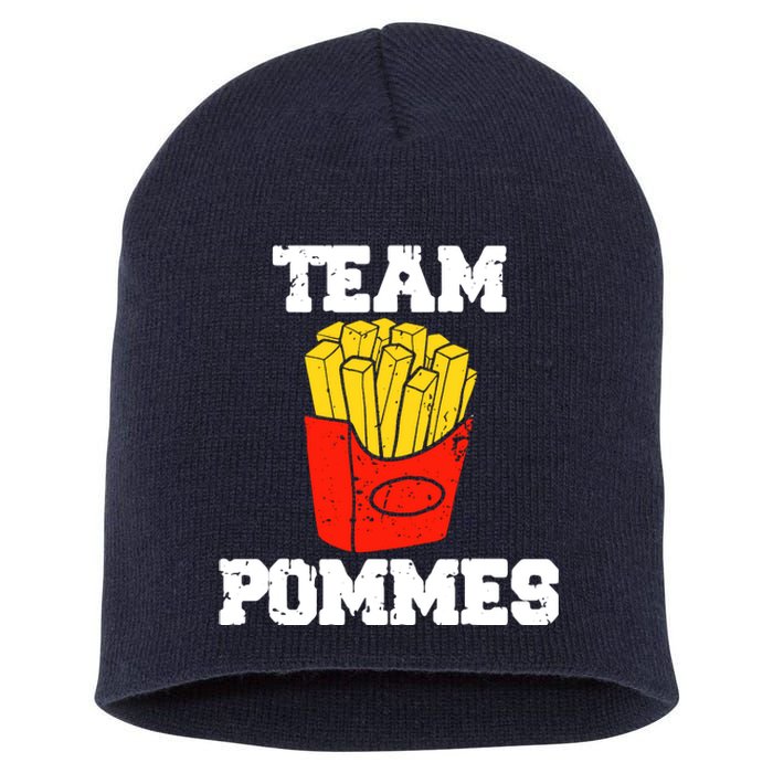 Fries Crew Fries Team Fries Group Short Acrylic Beanie