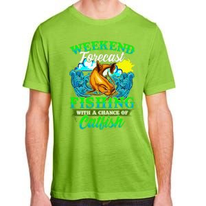 Fishing Catfish Fisherman Dads Birthday Fathers Day Adult ChromaSoft Performance T-Shirt