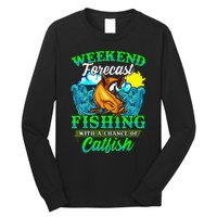 Fishing Catfish Fisherman Dads Birthday Fathers Day Long Sleeve Shirt