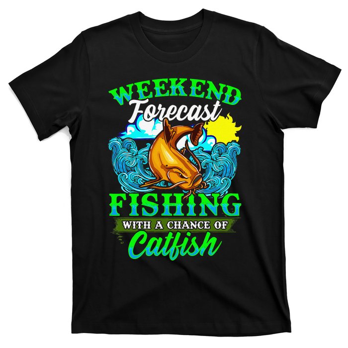 Fishing Catfish Fisherman Dads Birthday Fathers Day T-Shirt