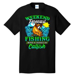 Fishing Catfish Fisherman Dads Birthday Fathers Day Tall T-Shirt