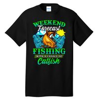 Fishing Catfish Fisherman Dads Birthday Fathers Day Tall T-Shirt