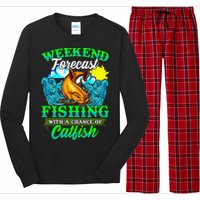 Fishing Catfish Fisherman Dads Birthday Fathers Day Long Sleeve Pajama Set