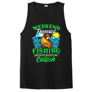 Fishing Catfish Fisherman Dads Birthday Fathers Day PosiCharge Competitor Tank